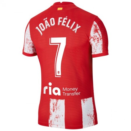 Billiga Fotbollströjor Atlético Madrid Joao Felix 7 Hemma tröja 2021/22 Kortärmad